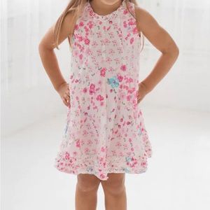Boutique isobella & Chloe white floral dress size 3T